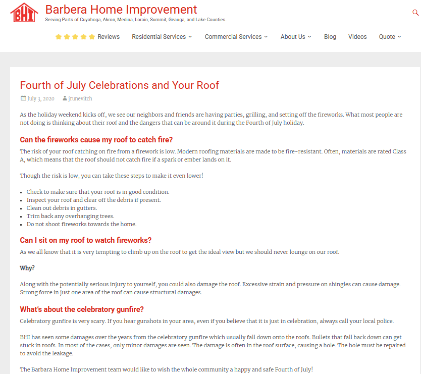 Writing Example: B2C